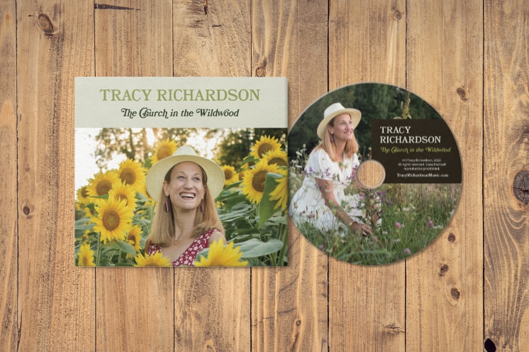 Front cover of digipak and the disc itself both show photos of Tracy and attractive type treatment.