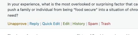 screenshot detail showing quick actions you can take by hover over a comment, including "Trash"